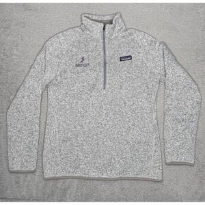 Patagonia Women's Medium Better Sweater‎ 1/4 Quarter Zip Gray Long Pullover